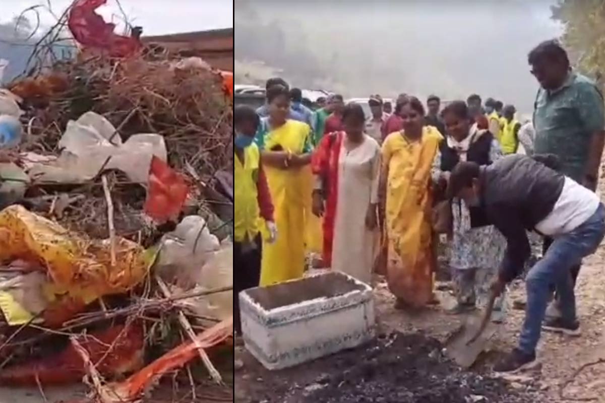 বক্সার জঙ্গলে ছড়ানো মদের বোতল, আবর্জনা! হুঁশ ফেরাতে নিজে হাতে সাফ করলেন চেয়ারম্যান