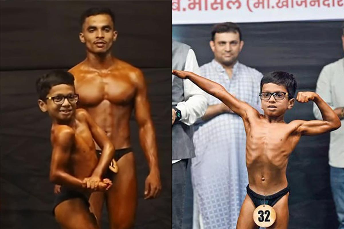 আহত বাবার স্বপ্নপূরণে মঞ্চে ‘খুদে হারকিউলিস’, ৬ বছরের বডিবিল্ডারকে দেখে মুগ্ধ নেটপাড়া