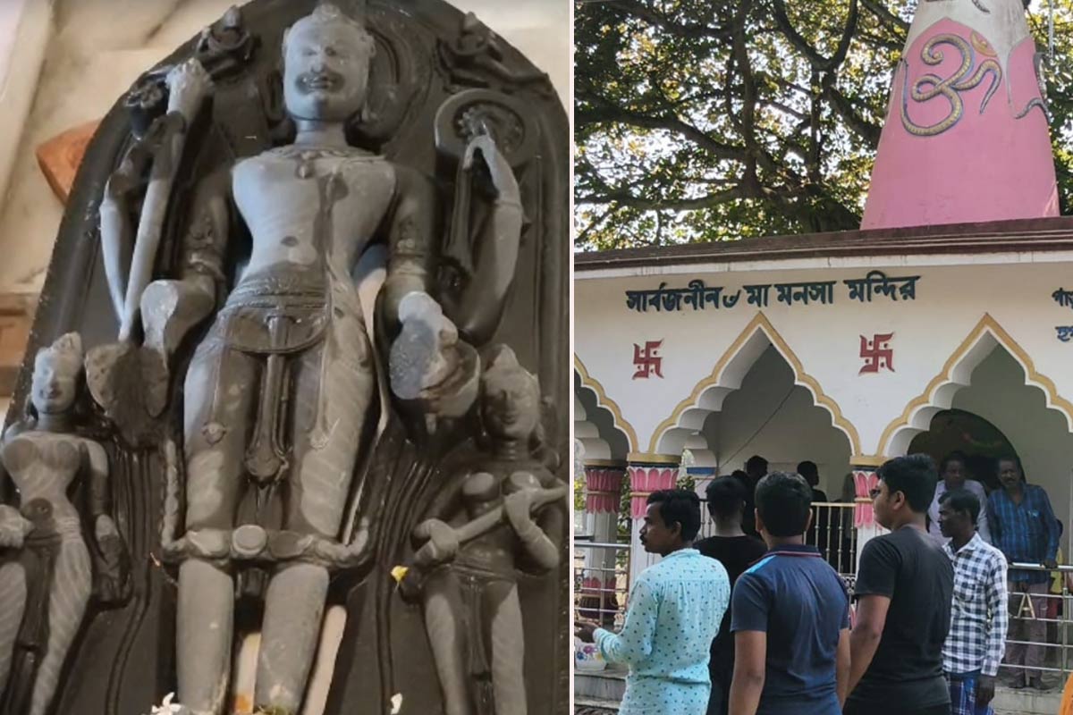 পুকুরের মাটি কাটতেই এ কী! কয়েকশো বছরের প্রাচীন দেবমূর্তির কারুকাজ দেখে অবাক সকলে