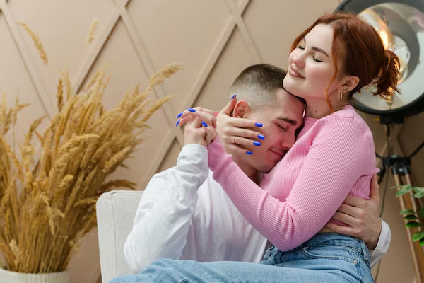 Head-on-chest-hug