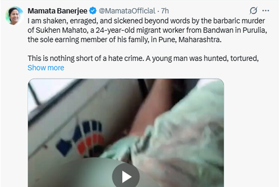 Mamata Banerjee 'angry' over on migrant workers killings at Pune