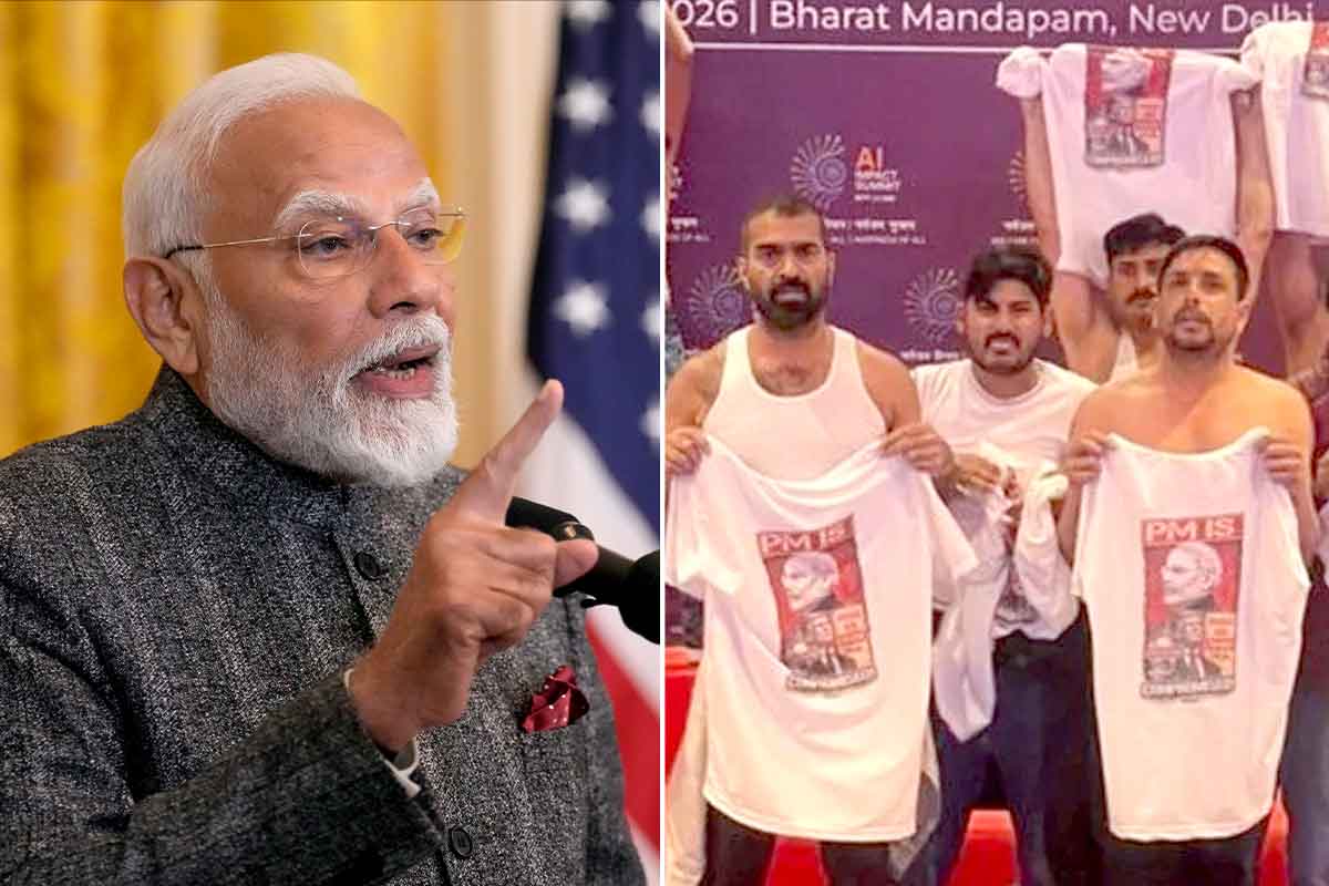 ‘আপনারা তো নগ্নই, নতুন করে…’, এআই সম্মেলনে খালি গায়ে কংগ্রেসি বিক্ষোভে বিস্ফোরক মোদি