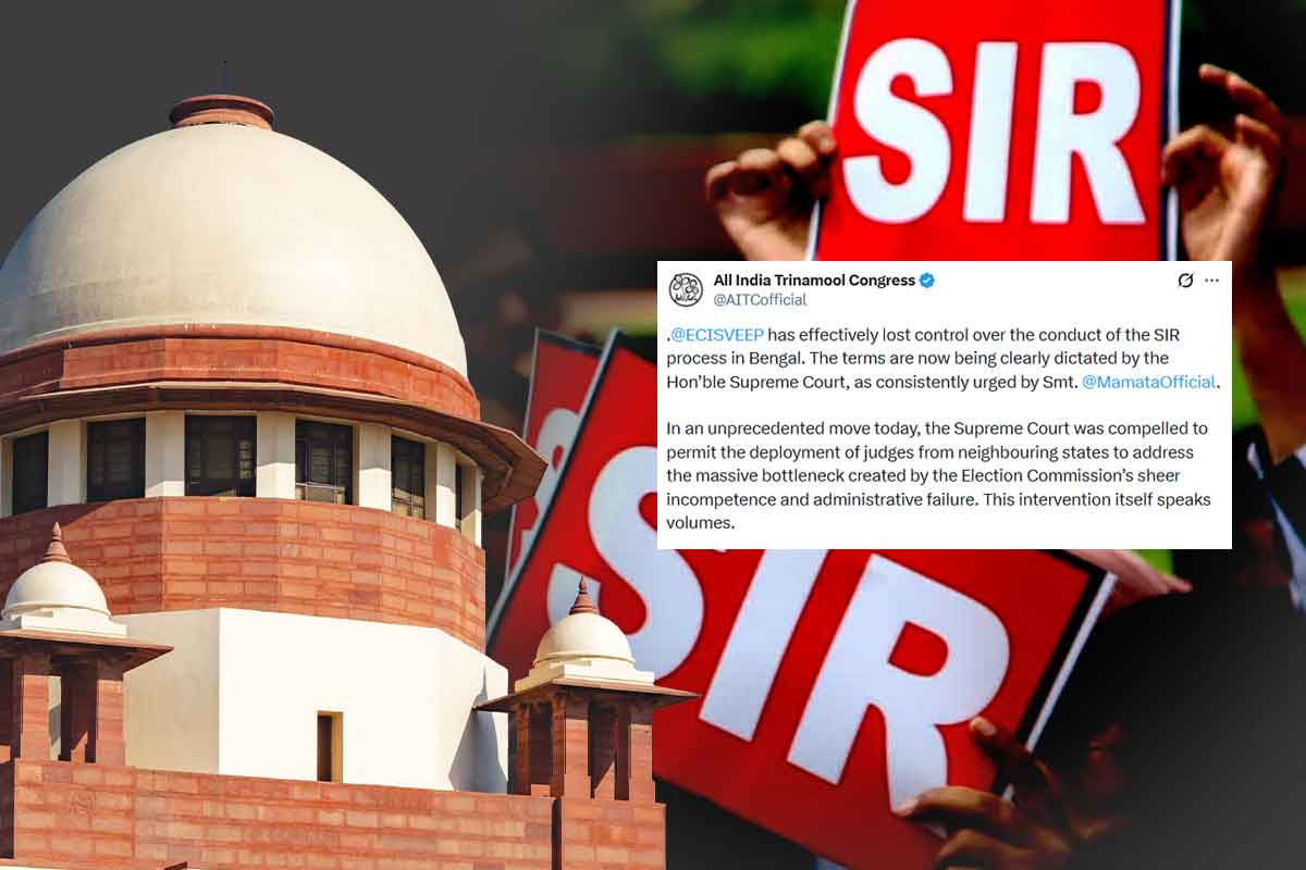 ‘কমিশনের চূড়ান্ত ব্যর্থতা চোখে আঙুল দিয়ে দেখাল সুপ্রিম কোর্ট’, SIR নিয়ে নয়া নির্দেশে তোপ তৃণমূলের
