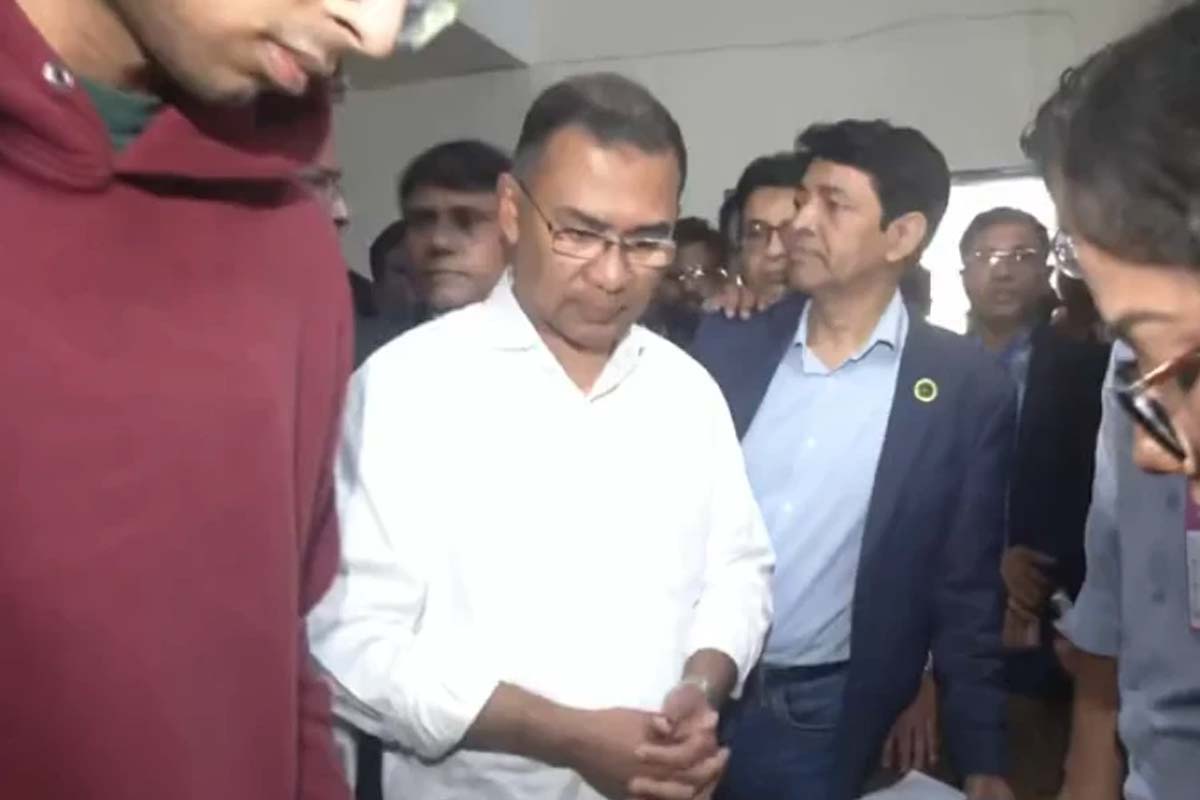 গুলশানে ভোট দিলেন খালেদাপুত্র তারেক রহমান