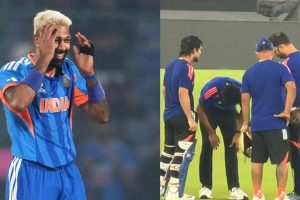 সুপার এইটের আগেই ফের চোটের থাবা টিম ইন্ডিয়ায়, হার্দিকের জোরাল শটে খোঁড়াচ্ছেন তারকা পেসার