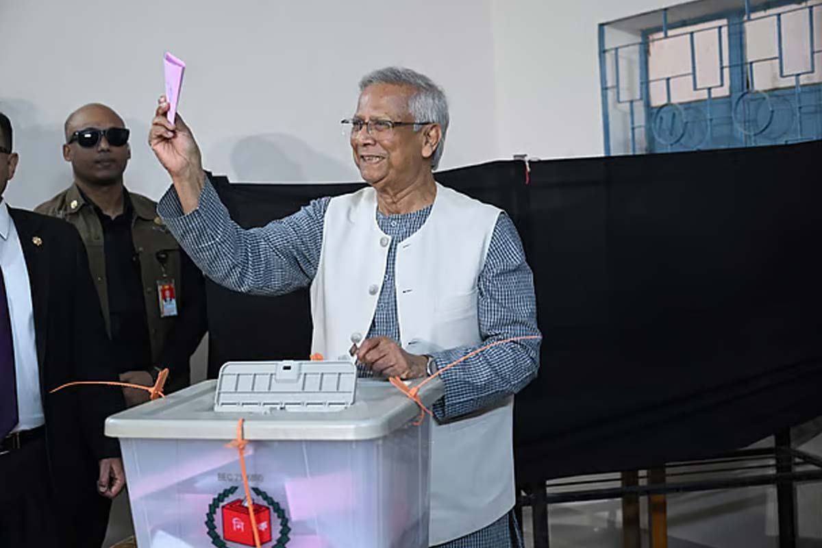 ভোট দিলেন প্রধান উপদেষ্টা মহম্মদ ইউনুস