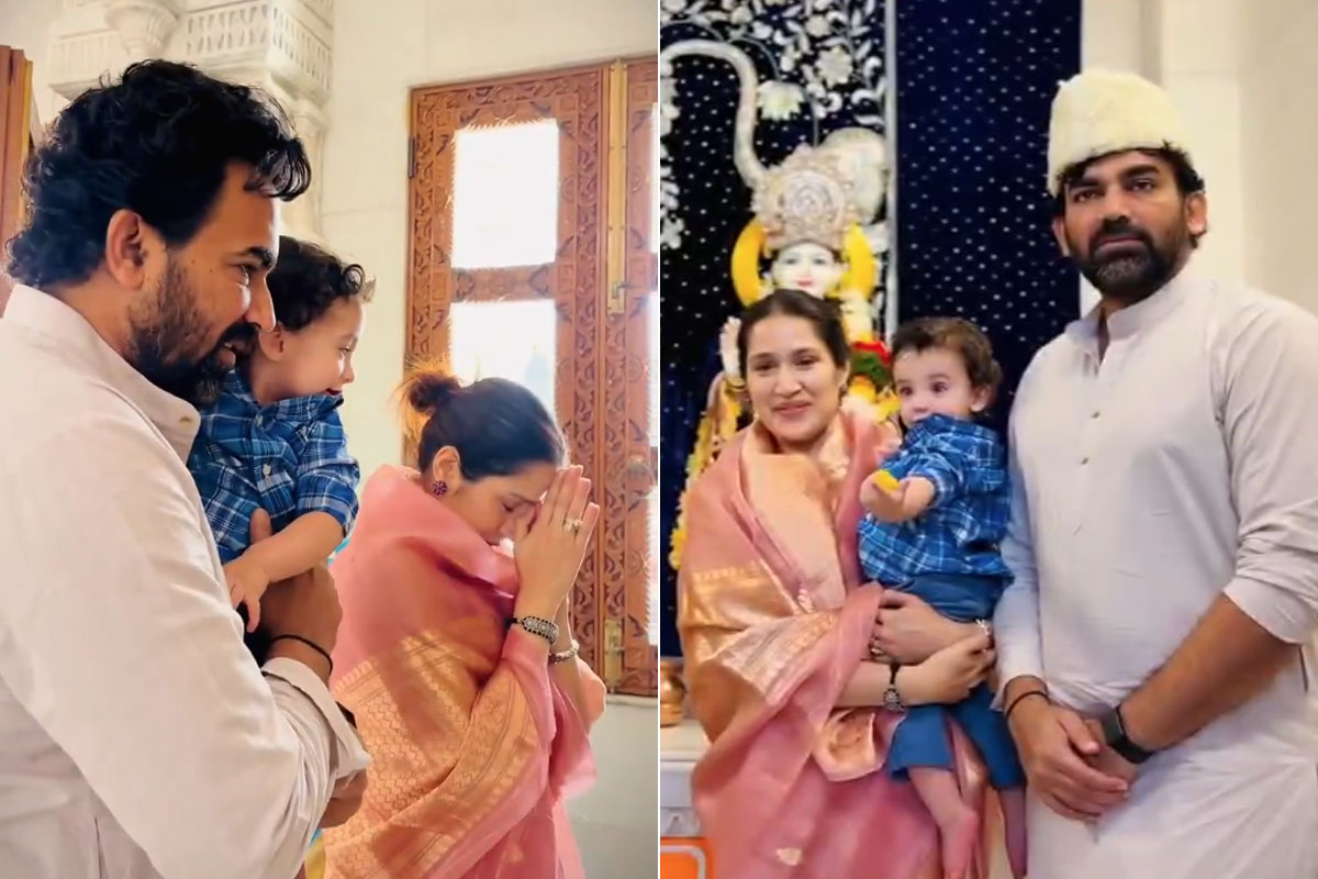 রামমন্দিরে জাহির খান, ফুটফুটে সন্তানকে ঈশ্বর প্রণাম শেখালেন স্ত্রী সাগরিকা! ভাইরাল ভিডিও