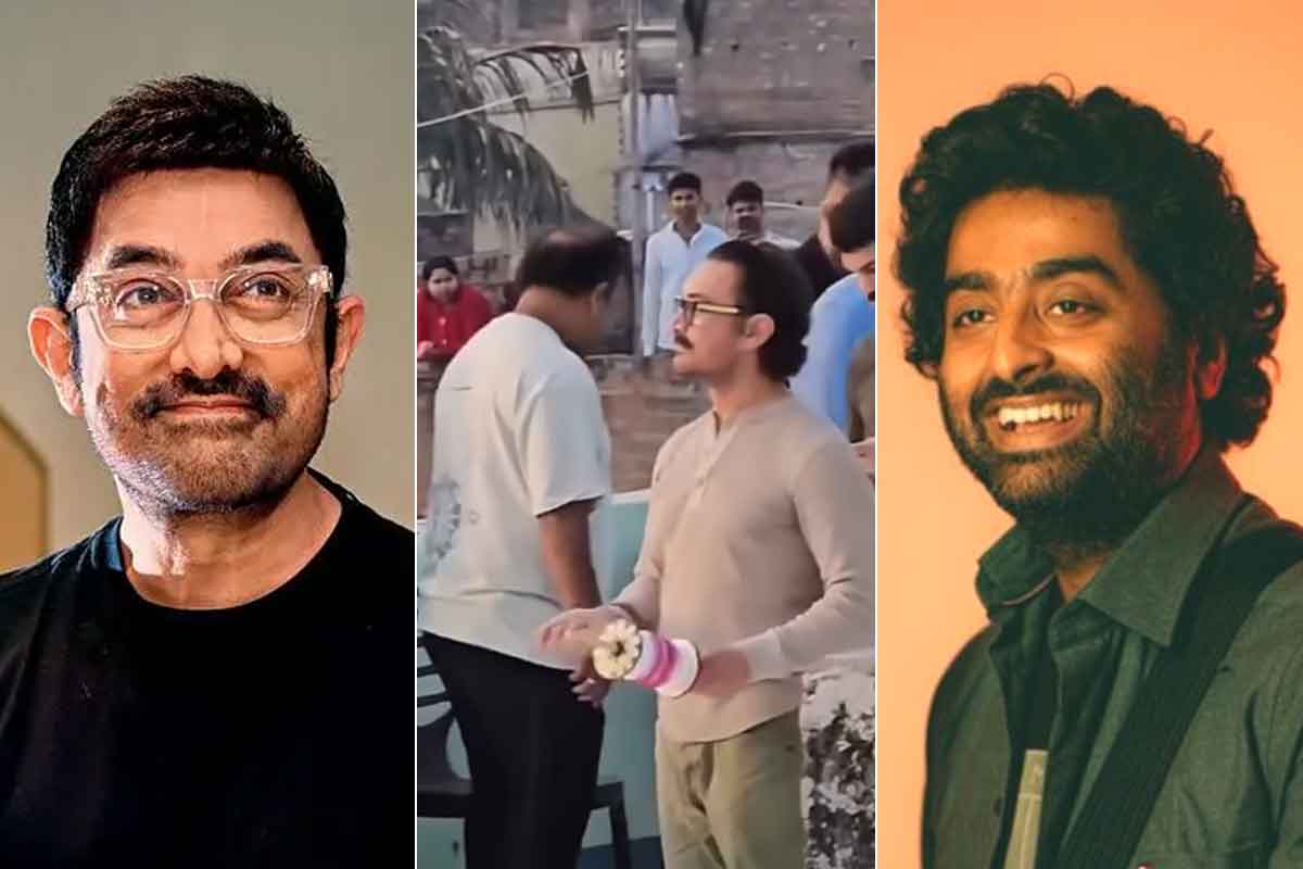Aamir khan is at Arijit singh's jiaganj house