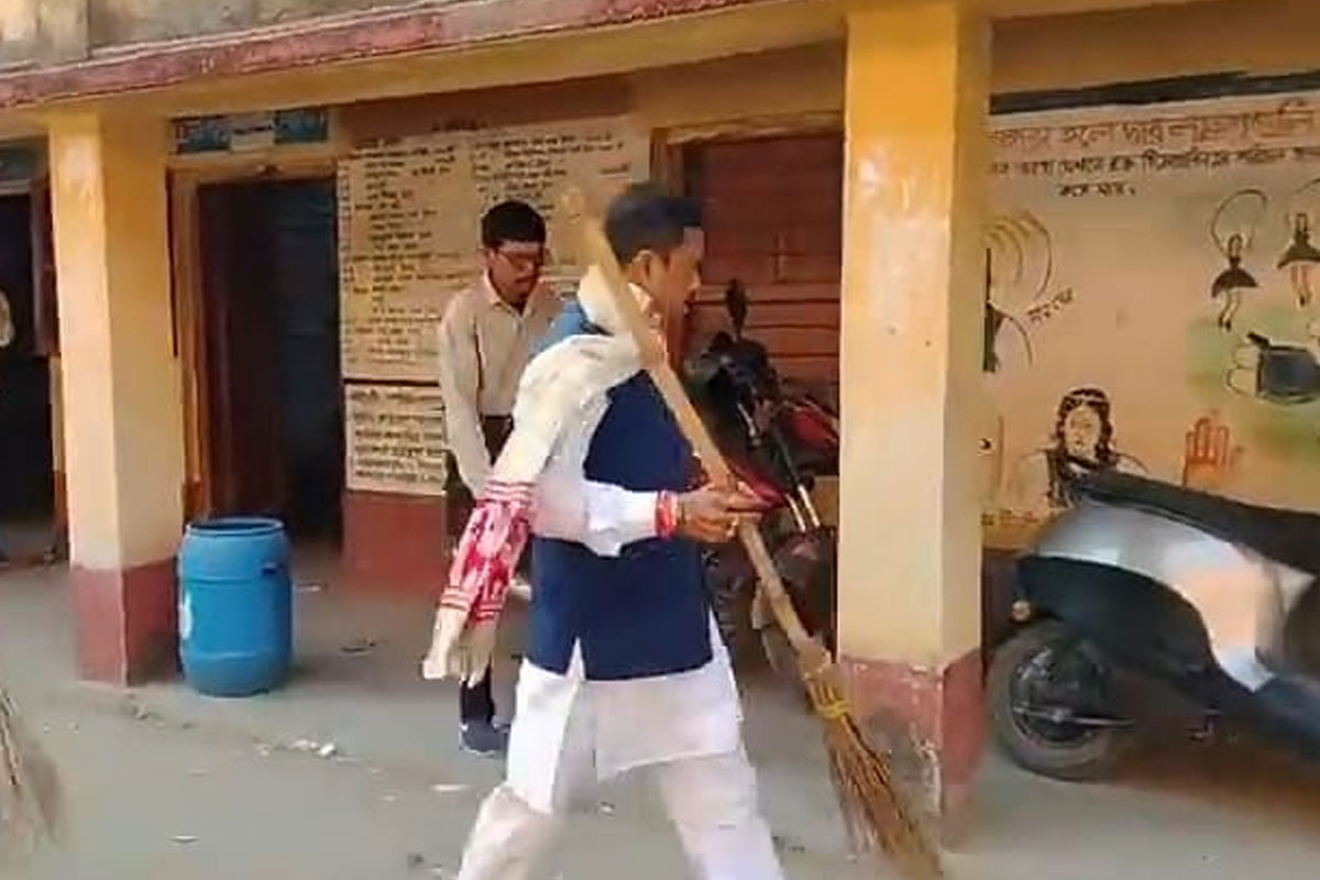BJP MLA insults teacher in classroom at Bankura