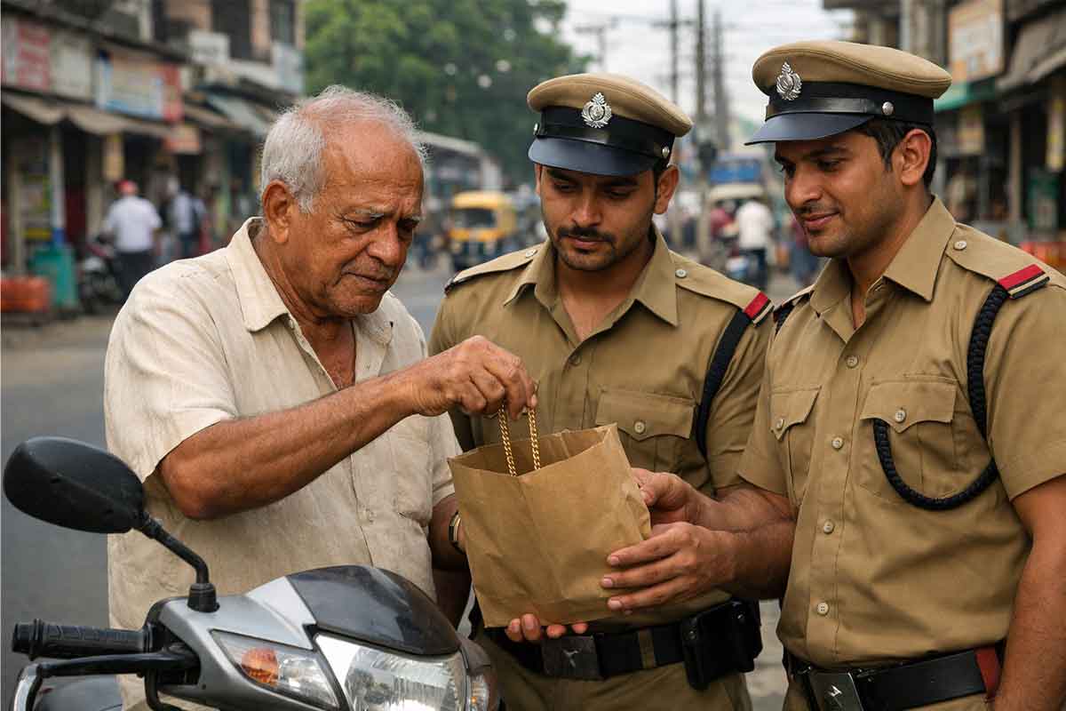 ‘চুরি হয়ে যাবে’, গয়না প্যাকেটে ঢোকানোর পরামর্শ! সেই প্যাকেট নিয়ে পালাল ‘পুলিশরূপী’ ২ যুবক