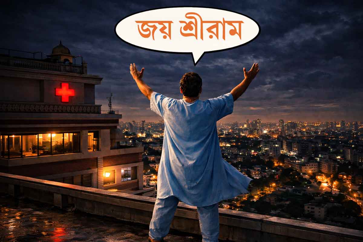 ‘জয় শ্রীরাম’ বলে হাসপাতালের ছাদ থেকে ঝাঁপ রোগীর! চাঞ্চল্য কাঁথিতে