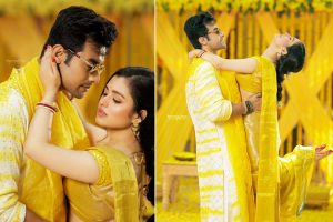 প্রেমদিবসে গায়ে হলুদেই প্রেমের পরশ, বিয়ের সকালে খুনসুটিতে মাতলেন রণজয়-শ্যামৌপ্তি