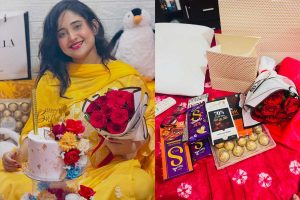 একগুচ্ছ লাল গোলাপ, চকোলেট, জন্মদিনে মাঝরাতে ‘মিঠাই’ সৌমিতৃষাকে সারপ্রাইজ দিল কে?