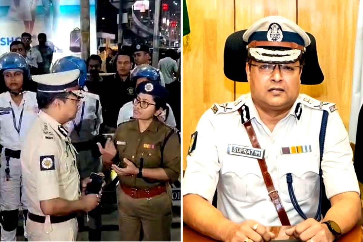 ভরসা বাড়াতে কলকাতার রাস্তায় পুলিশ কমিশনার সুপ্রতিম সরকার