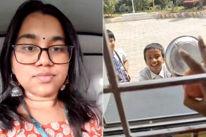 অমলিন ভালোবাসা! টিফিনে ‘দিদিমণি’কে বাক্সভর্তি ফল খাওয়ায় ছাত্ররা, ভাইরাল মিষ্টি ভিডিও