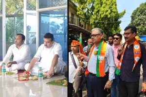 বিজেপির মৎস্যপ্রীতি! মাছভাতে মধ্যাহ্নভোজ শুভেন্দুর, মাছ হাতে প্রচারে বিধাননগরের প্রার্থী