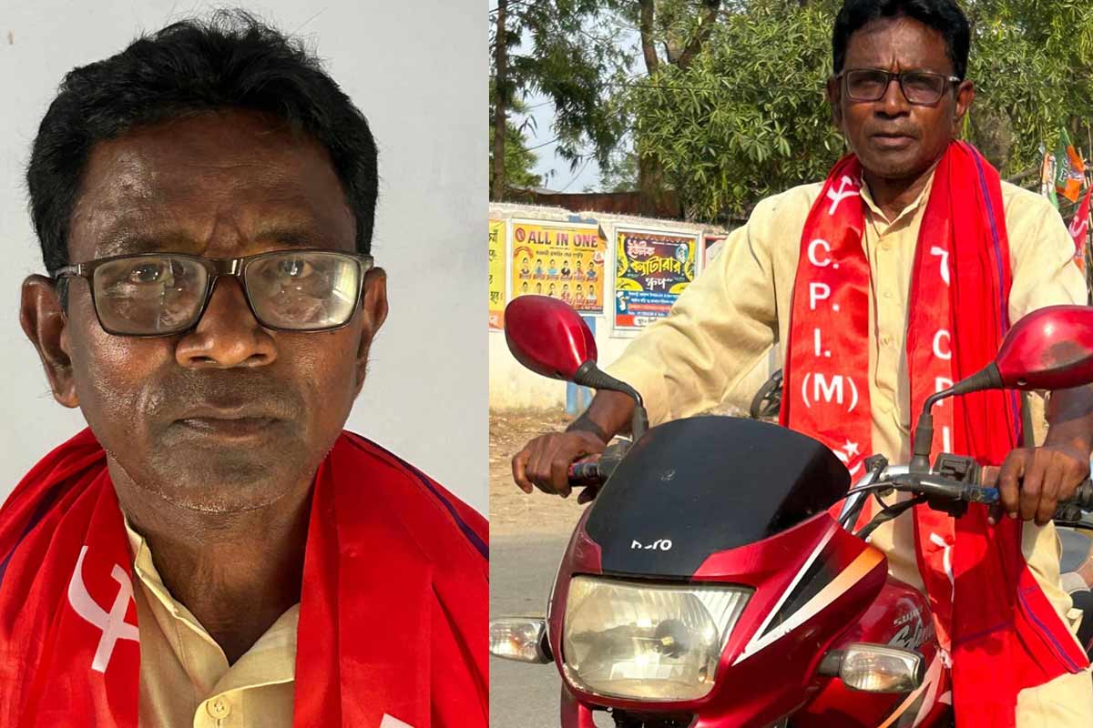 পার্টির ৫ হাজার টাকা ভাতাতেই চলে জীবন, জঙ্গলমহল বান্দোয়ানে লালপার্টির প্রার্থী সেই রথু সিং সর্দার