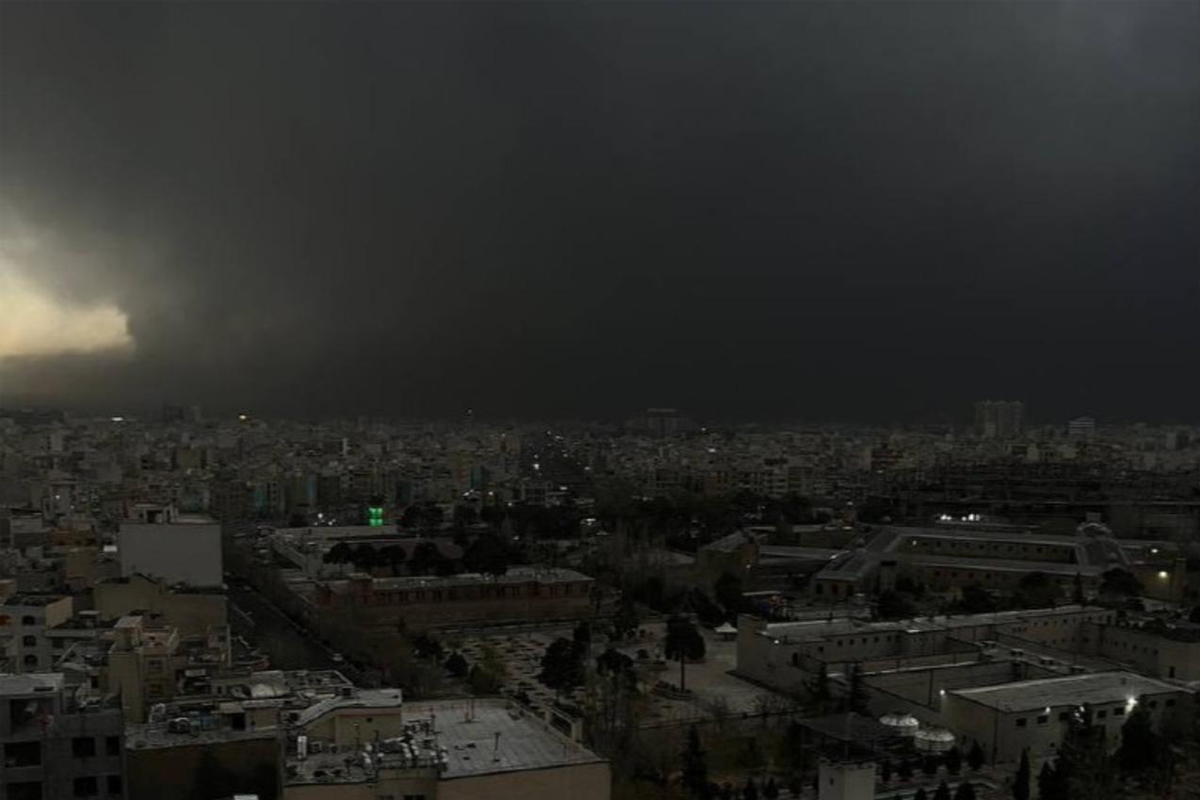 Black rain health risks iran who warning