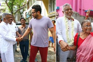 লড়াই শুধু ব্যালটে, বিরোধী ‘দিদি’র বাড়িতে দেবাশিস কুমার, প্রচারে আলিঙ্গন পরমব্রতকেও