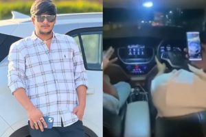 রিলের নেশা সর্বনাশা! ১২০ কিমিতে ছুটছে গাড়ি, স্টিয়ারিং হাতেই ভিডিও শুট, তারপর…