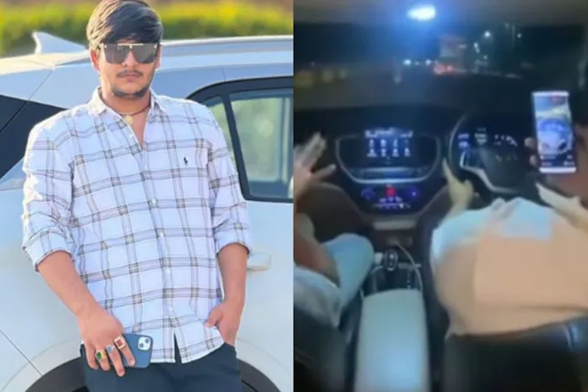 রিলের নেশা সর্বনাশা! ১২০ কিমিতে ছুটছে গাড়ি, স্টিয়ারিং হাতেই ভিডিও শুট, তারপর…