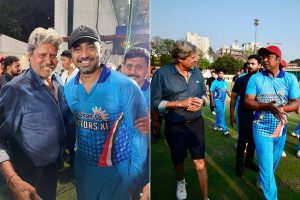 মাছের ঝোলে ‘বোল্ড’ কপিল দেব, কলকাতায় কিংবদন্তি ক্রিকেটারের সঙ্গে সাক্ষাৎ দেবের