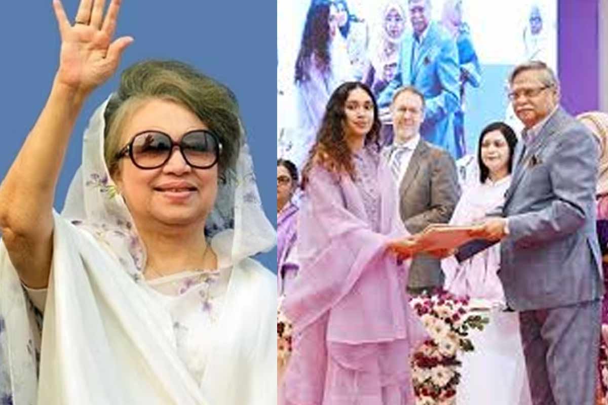 ‘অদম্য’ খালেদা! নারী দিবসে মাকে মরণোত্তর পুরস্কার তারেকের, সম্মান গ্রহণ নাতনি জাইমার