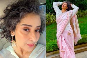 ঝোলা দুল-আংটিতে চমক, ‘সল্ট অ্যান্ড পেপার’ লুকেও পুরুষমনে ঝড় তুললেন মনীষা