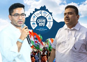 নজরে নন্দীগ্রাম, প্রচারের দ্বিতীয় দিনই শুভেন্দুর কেন্দ্রে অভিষেক, কৌশল সাজিয়েছেন আগেই