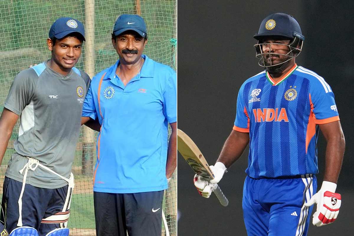‘মাটিতে পা রেখো চলো’, কামব্যাকের মন্ত্র ছোটবেলার কোচের কাছ থেকে শেখেন সঞ্জু