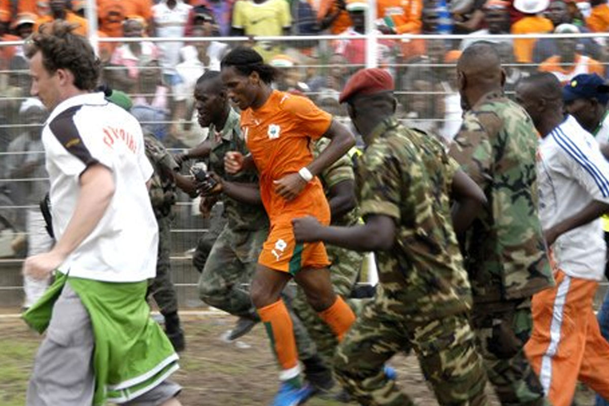An article on related Football and War