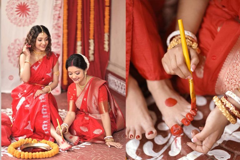 আলতা রাঙা পায়ে নতুন জীবনে প্রবেশ করবেন অনন্যা, বিয়ের আগের রাতেই ভাইরাল স্ত্রী আচারের ছবি