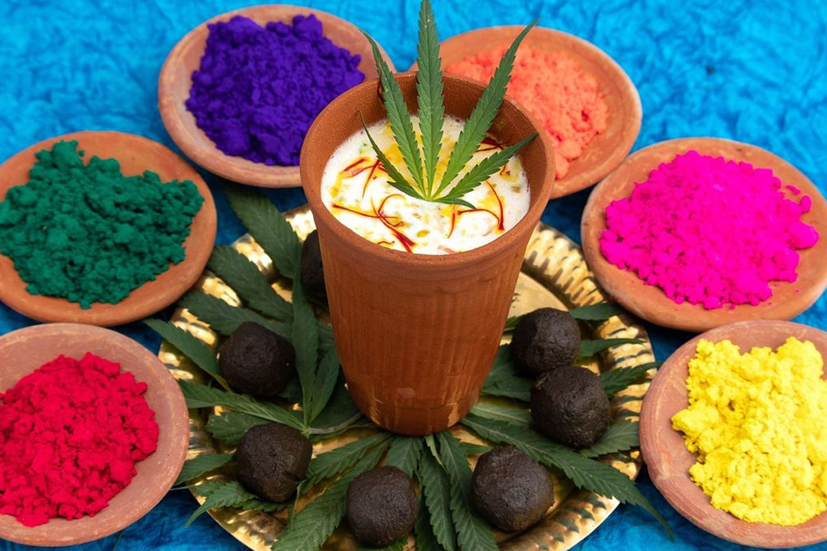 why is bhang drinks associated with holi