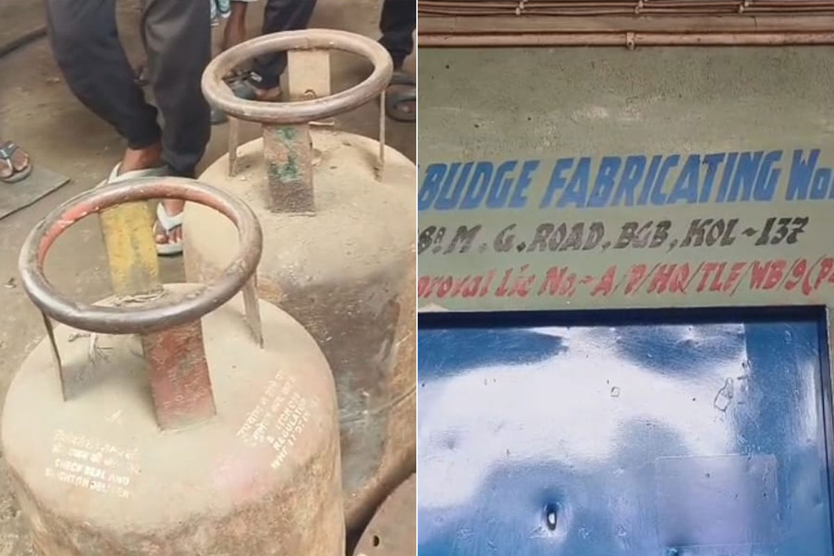 A minor dies after a gas cylinder explosion at a welding garage in Budge Budge, Kolkata