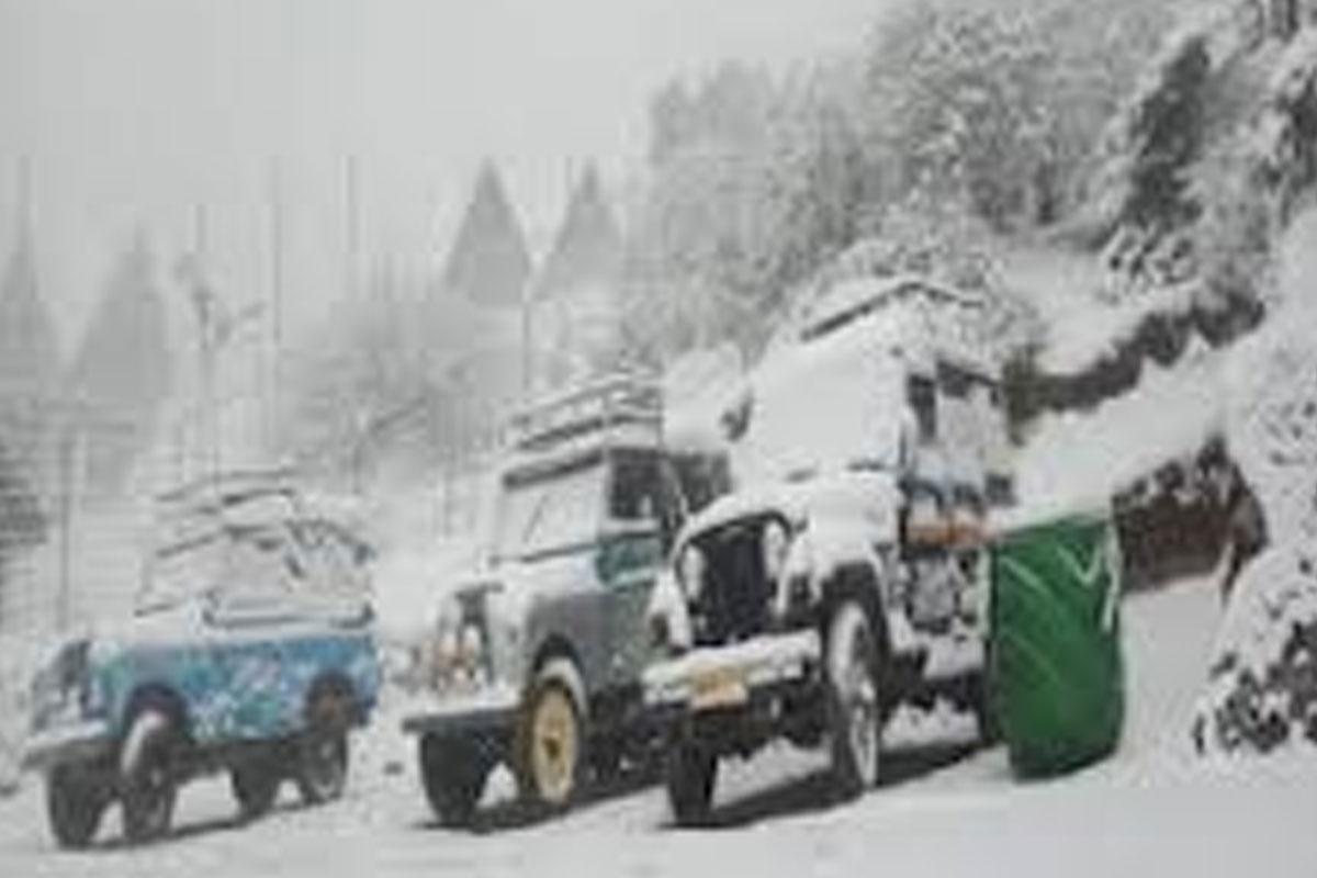 Heavy snowfall in Sandakphu, Darjeeling