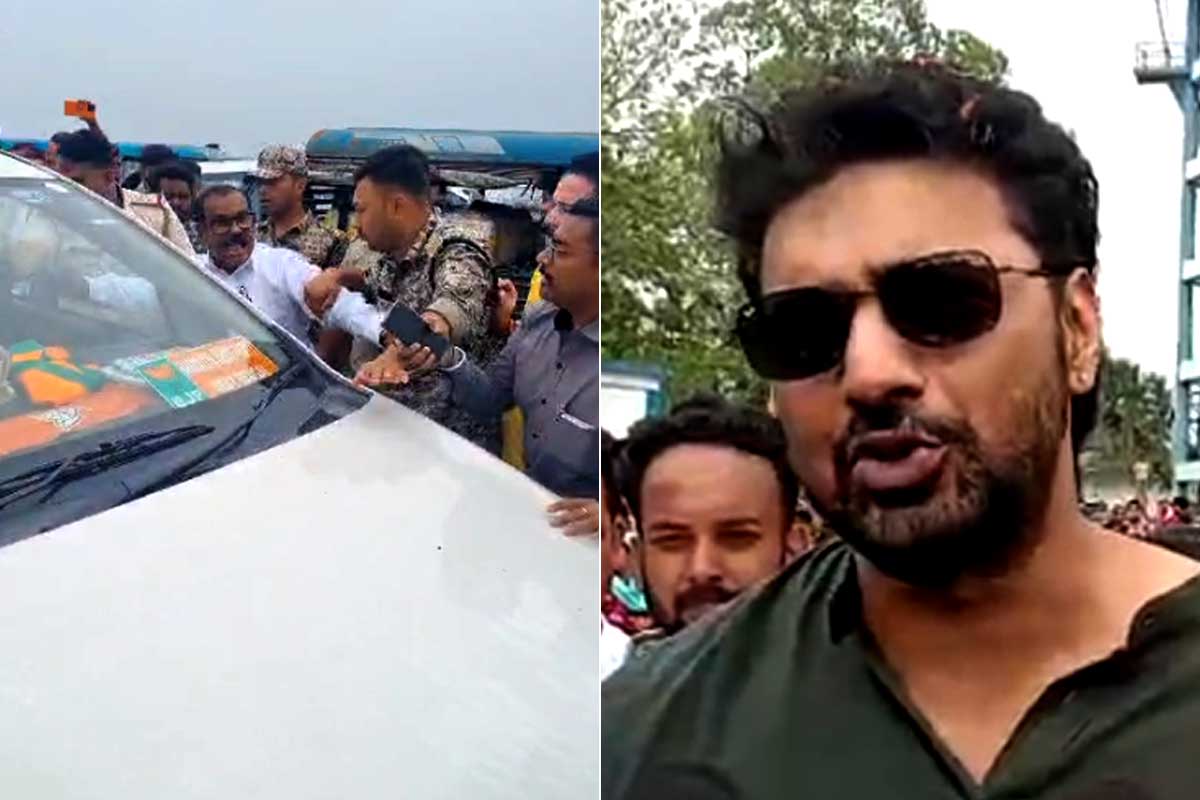 SIR প্রতিবাদে বিজেপি প্রার্থীর গাড়ি ঘেরাও, গন্ডগোলে আটকে দেবের কনভয়