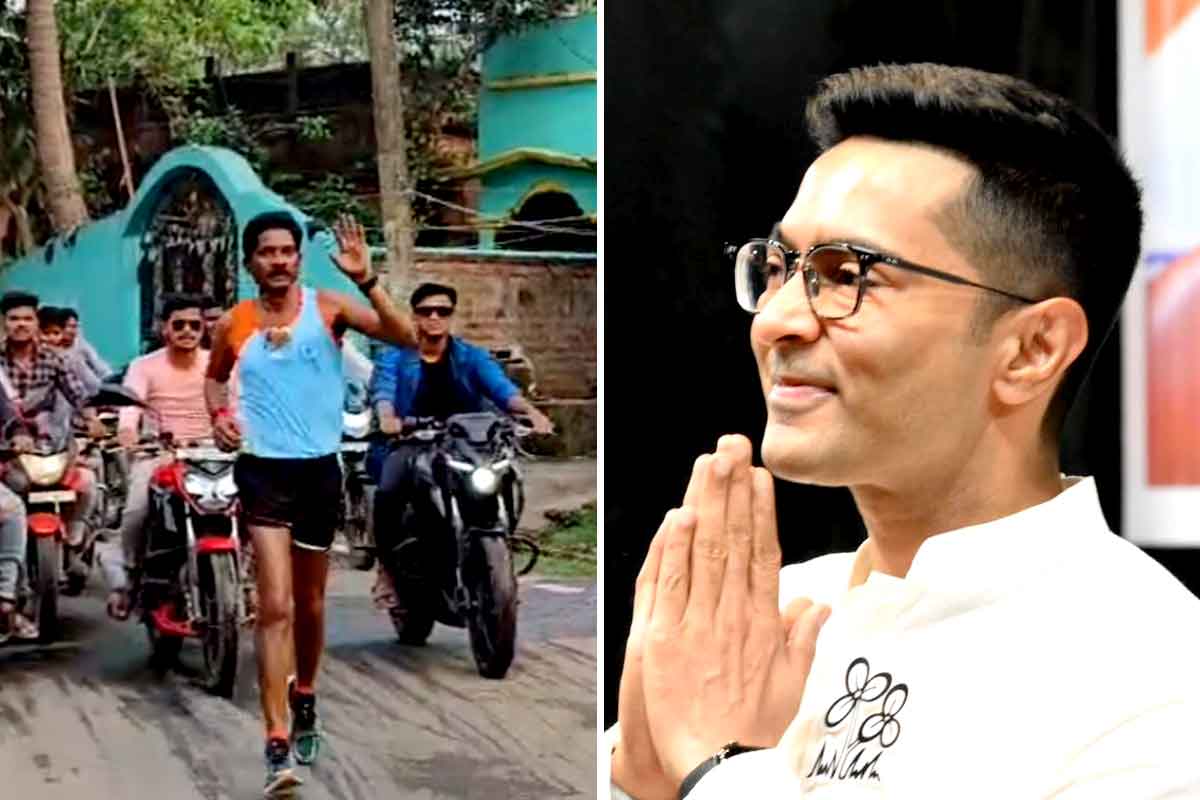 ১৩ কিমি দৌড়ে অভিষেকের সভায়! ভোটের ময়দানে তৃণমূলের ‘ফিট’ প্রার্থীর প্রচার দেখার মতো