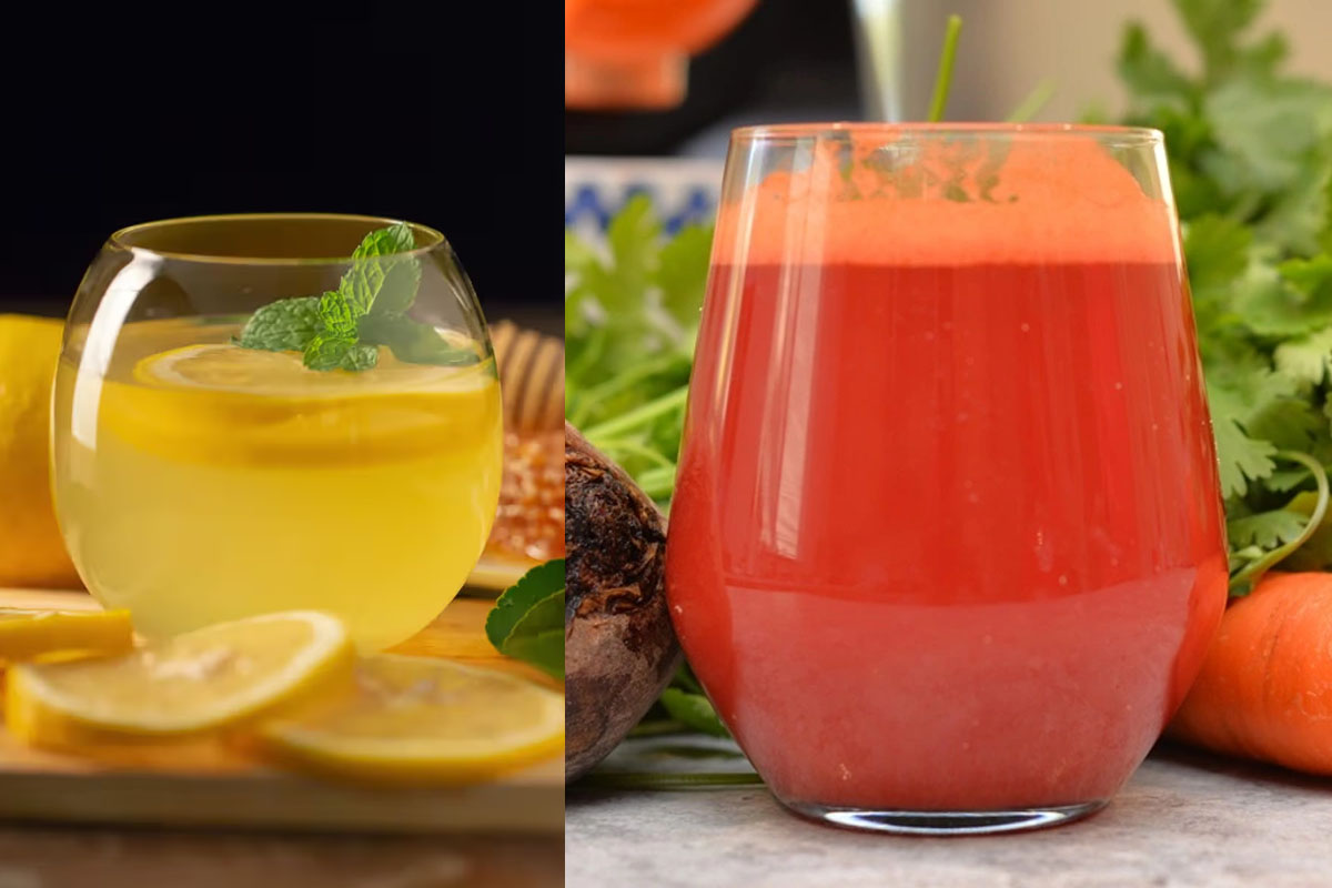 recipe for 5 natural drinks for glowing skin