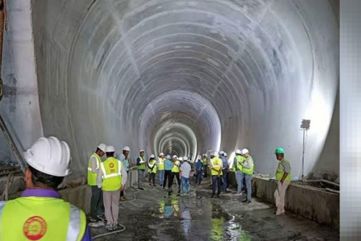 8th tunnel of Sevak-Rongpo railway project is being constructed