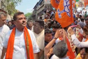 শুভেন্দু ভবানীপুরে পৌঁছতেই উঠল ‘গো ব্যাক’ স্লোগান, থানায় ছুটলেন বিরোধী দলনেতা