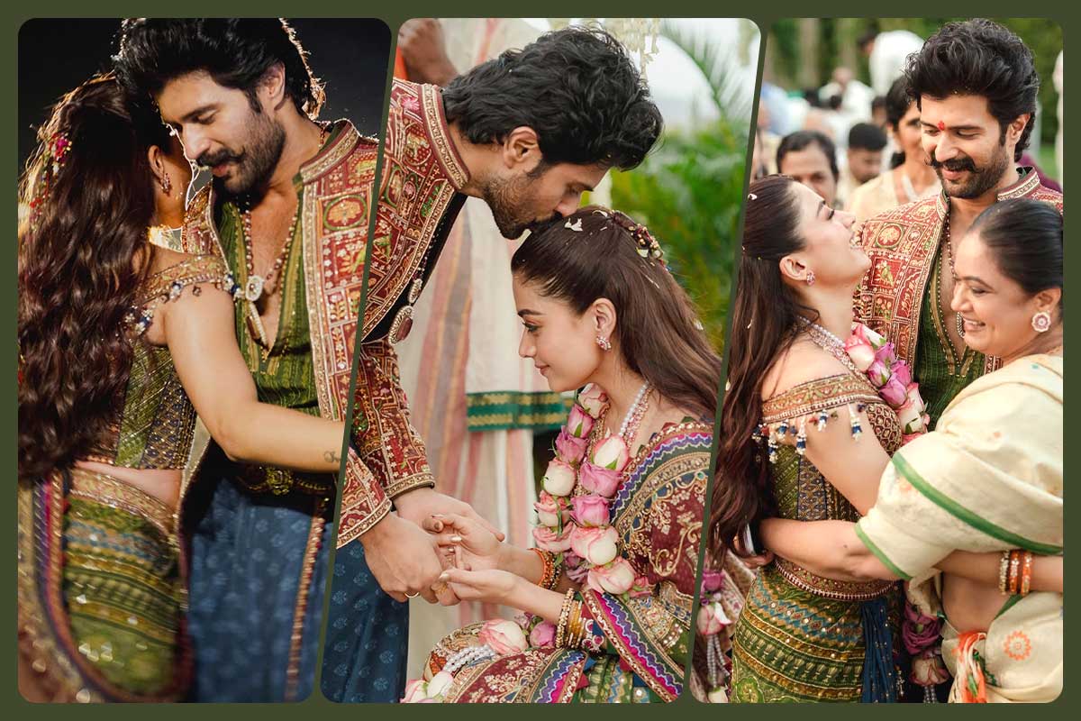 ‘তোমার সঙ্গে বেঁধেছি আমার প্রাণ…’ প্রকাশ্যে রশ্মিকা-বিজয়ের মেহেন্দির রঙিন ছবি