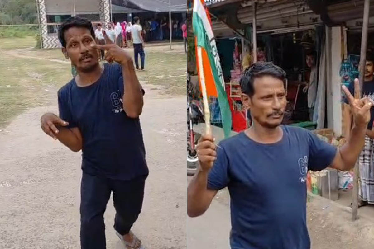 ভোটকেন্দ্রে ঢুকতে ‘প্রতিবন্ধী’ অভিনয়! সহানুভূতির সুযোগ নিয়ে ভোট দিয়েই গটগটিয়ে হেঁটে বেরলেন যুবক