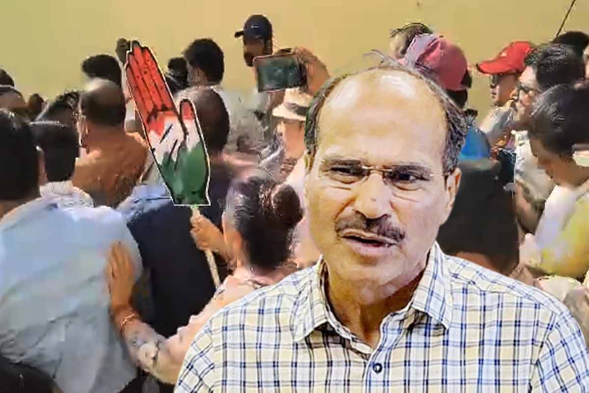 অধীরের সামনেই প্রচার মিছিলে হাতাহাতি-ধাক্কাধাক্কি, বহরমপুরে তুলকালাম