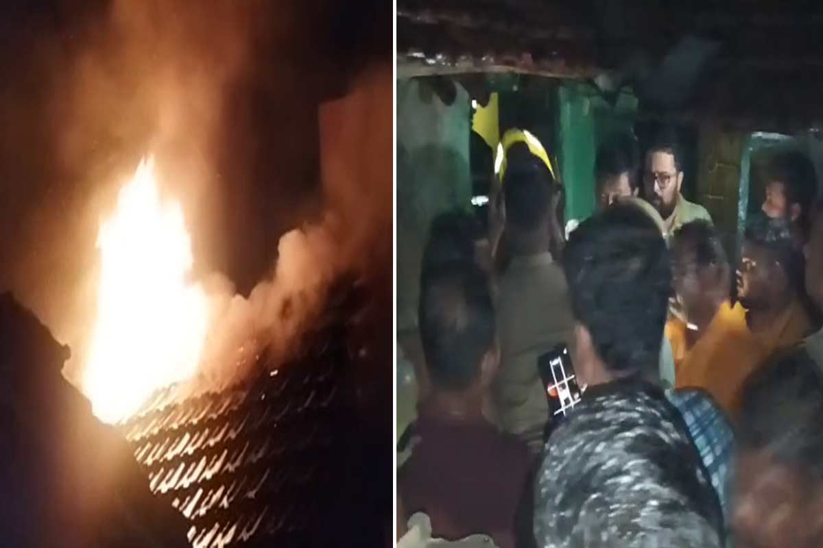 টালির বাড়িতে বিধ্বংসী আগুন, নেভাতে দৌড়ে গেলেন তিন দলের প্রার্থীই!