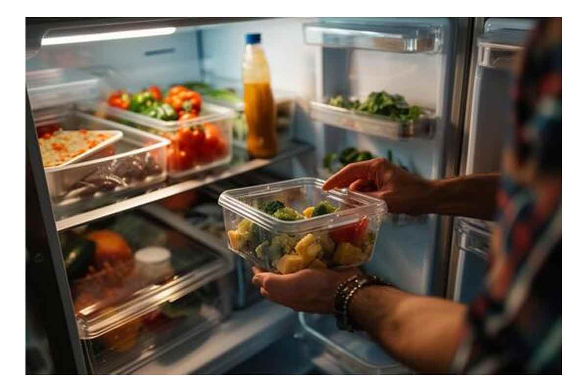 Putting hot food in a refrigerator is unsafe as it strains the compressor, can damage the appliance, and may even cause an explosion
