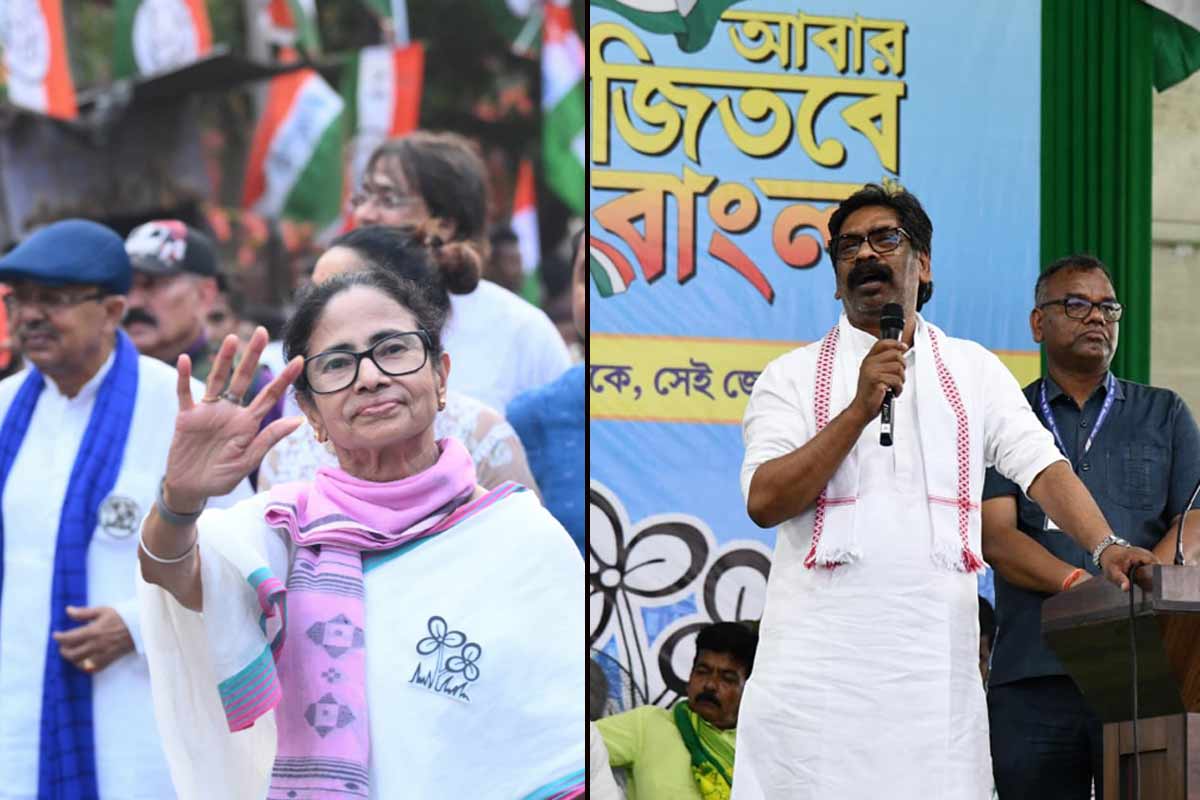 ‘আদিবাসী উন্নয়নে বাংলার প্রকল্পই মডেল’, ভোটপ্রচারে ‘মমতাদি’র প্রশংসায় ঝাড়খণ্ডের মুখ্যমন্ত্রী হেমন্ত সোরেন