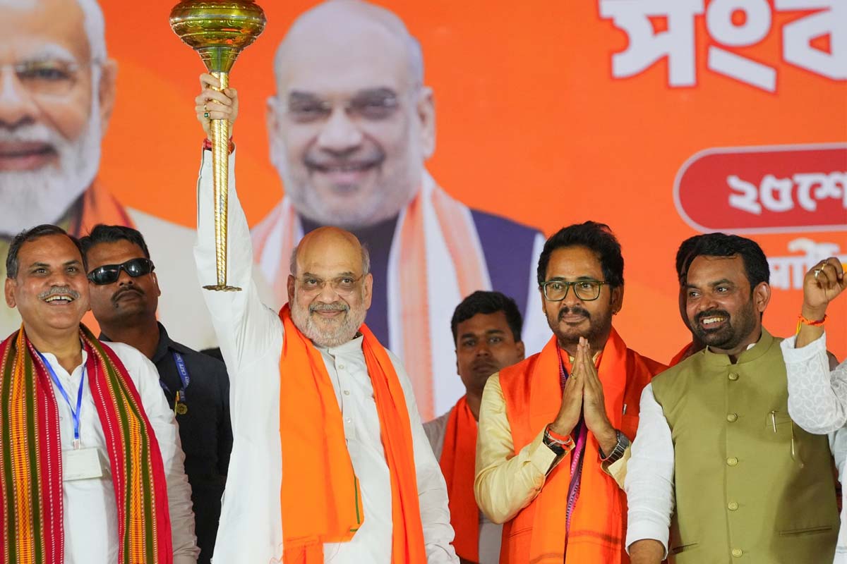 Bengal Election 2026: Amit Shah campaigns for Hiran Chatterjee in Shyampur