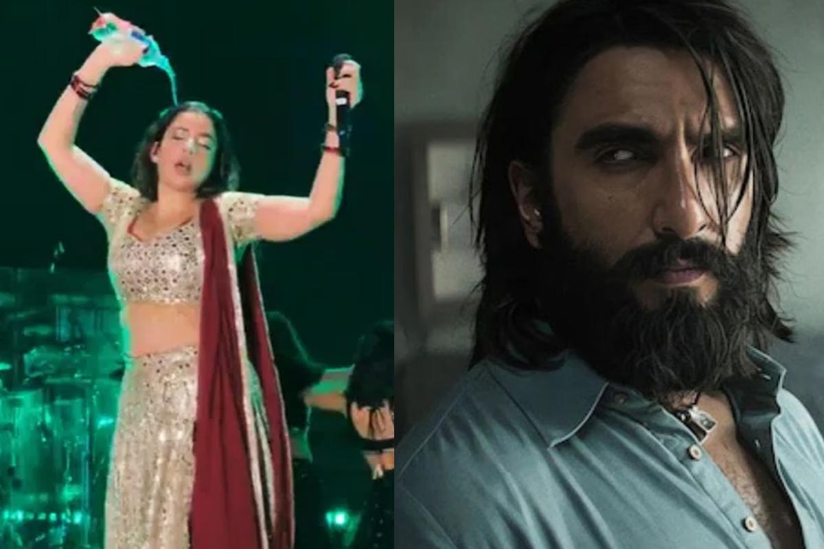 ভরা মঞ্চে চটুল ভঙ্গিতে গায়ে জল ঢেলে বিতর্কে ‘ধুরন্ধর’ গায়িকা! ভাইরাল ‘গুলাবি ক্যুইনে’র কীর্তি