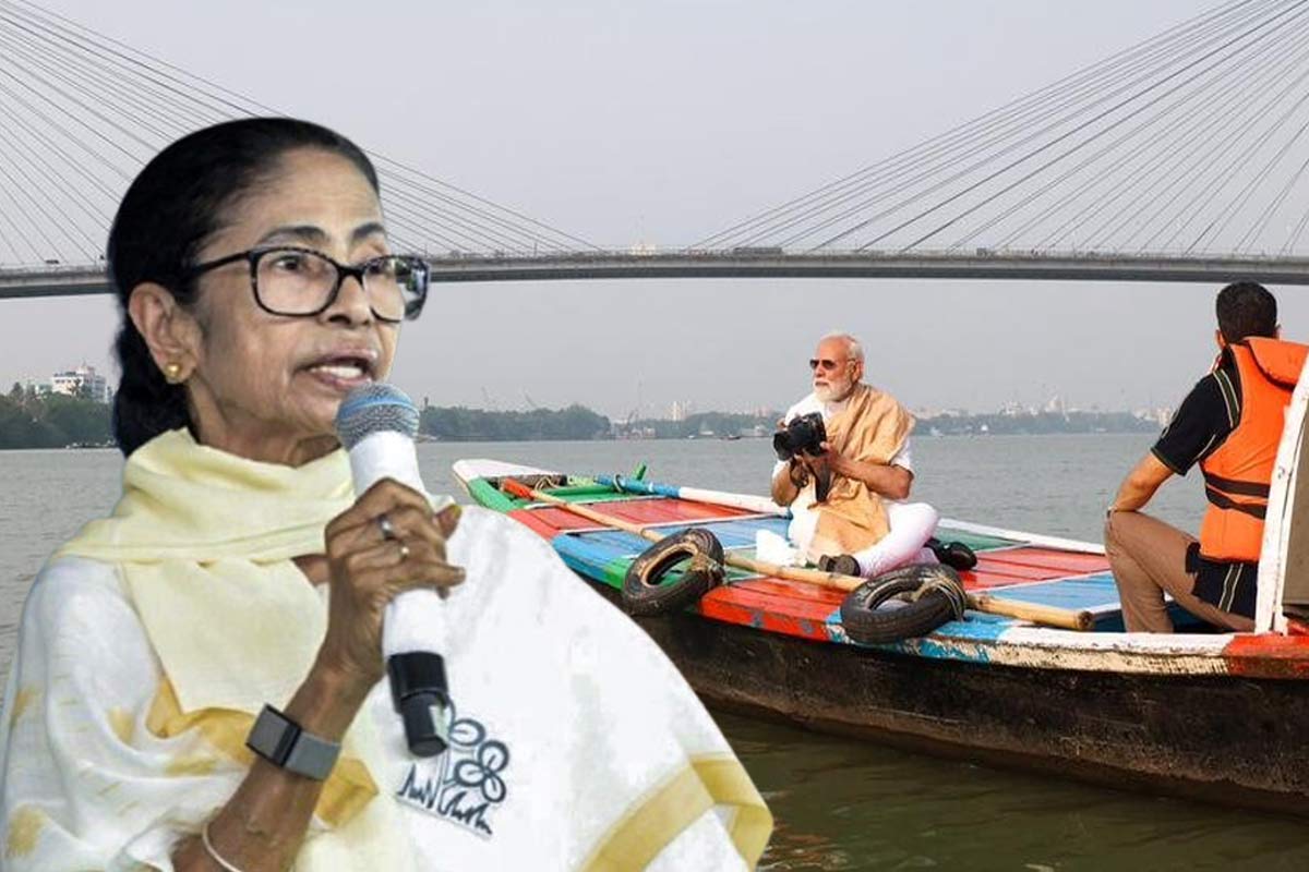 ‘যান যমুনায় ডুব দিয়ে আসুন’, দূষণের কথা মনে করিয়ে মোদির নৌকাবিহার নিয়ে খোঁচা মমতার