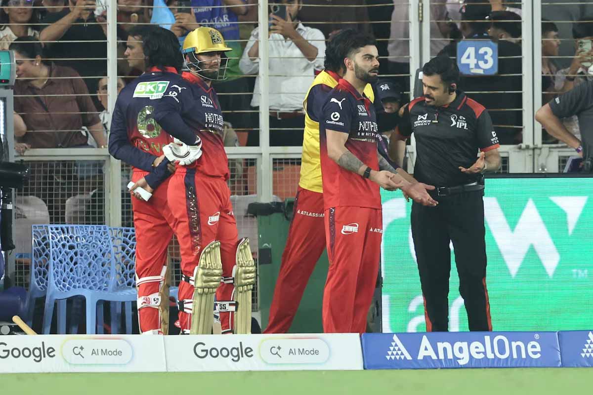অধিনায়কের বিতর্কিত আউট! আম্পায়ারের সিদ্ধান্তে ক্ষুব্ধ কোহলি, গুজরাটকে কত টার্গেট আরসিবি’র?